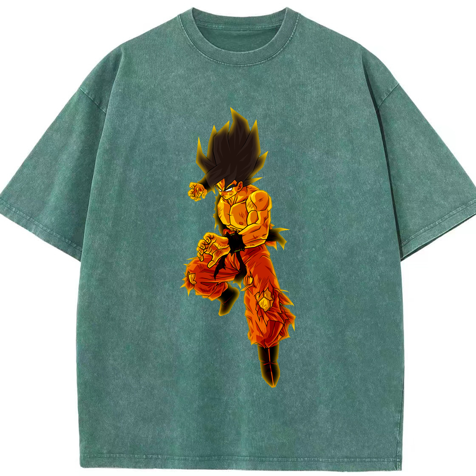 （画像用） ドラゴンボール 孫 悟飯（そんごはん）DRAGON BALL Son Gohan 綿100% ヴィンテージ風 半袖Tシャツ（フロントプリント）